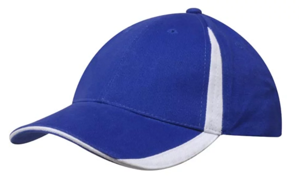 Brushed Heavy Cotton Cap w/Peak & Crown Inserts