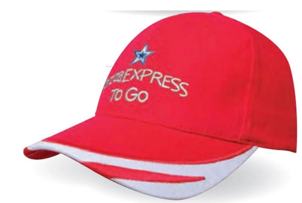 Brushed Heavy Cotton Cap with Embroidered Peak Trim