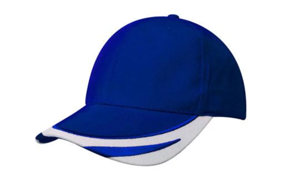 Casquette en coton lourd brossé avec bordure de pic brodée.