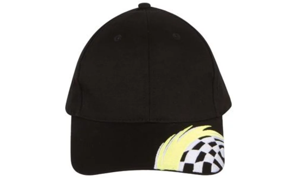 Casquette en coton brossé avec broderie Swoosh et Check