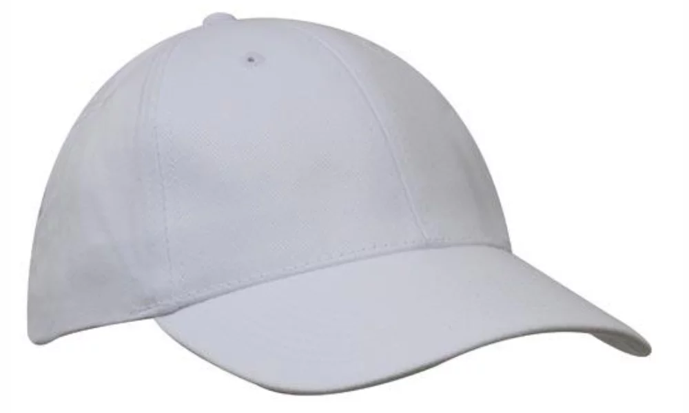 Six Panel Brushed Poly Cotton Cap