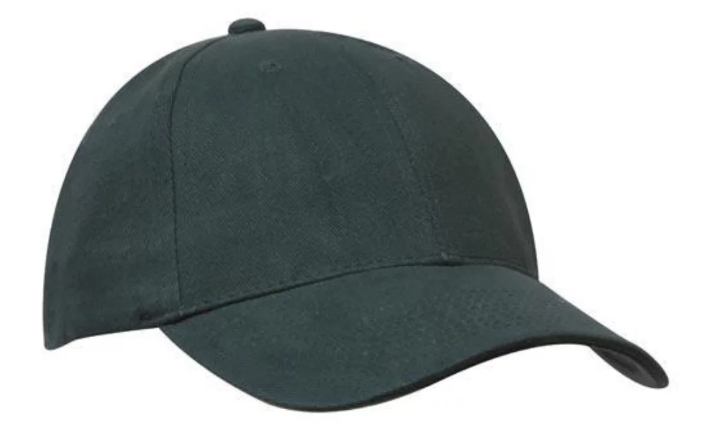 Six Panel Brushed Poly Cotton Cap