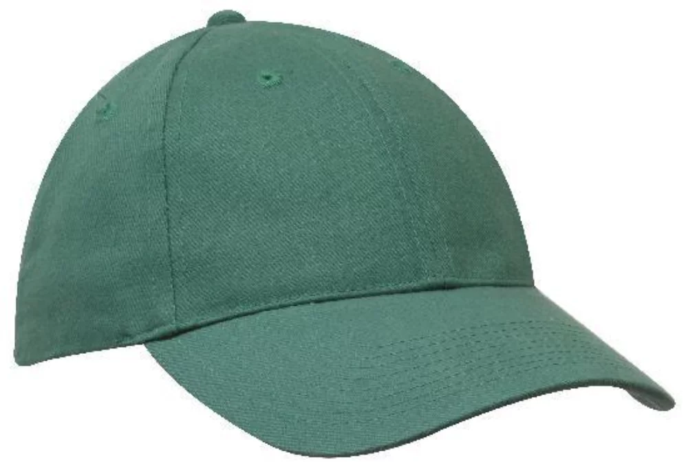 Six Panel Brushed Poly Cotton Cap