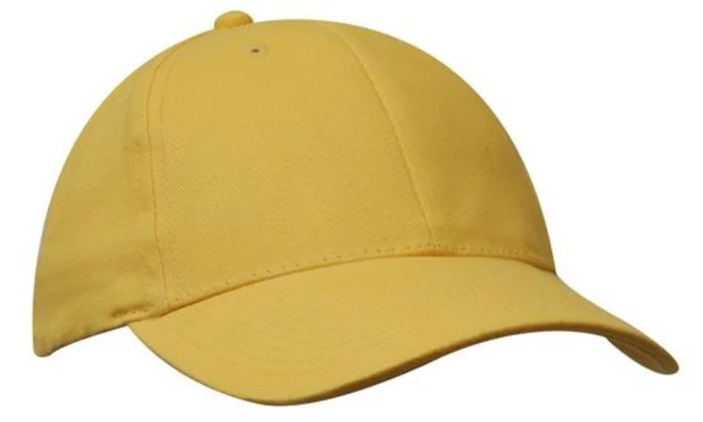 Six Panel Brushed Poly Cotton Cap