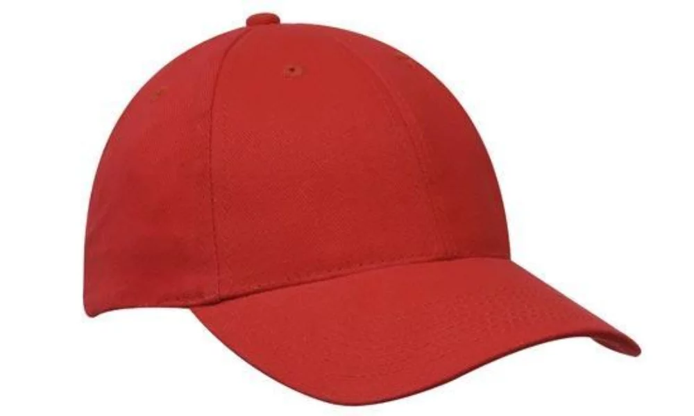 Six Panel Brushed Poly Cotton Cap