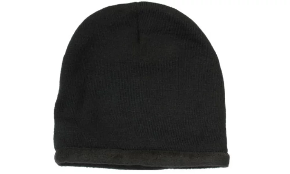 Rouler le bonnet en acrylique et en polaire polaire.