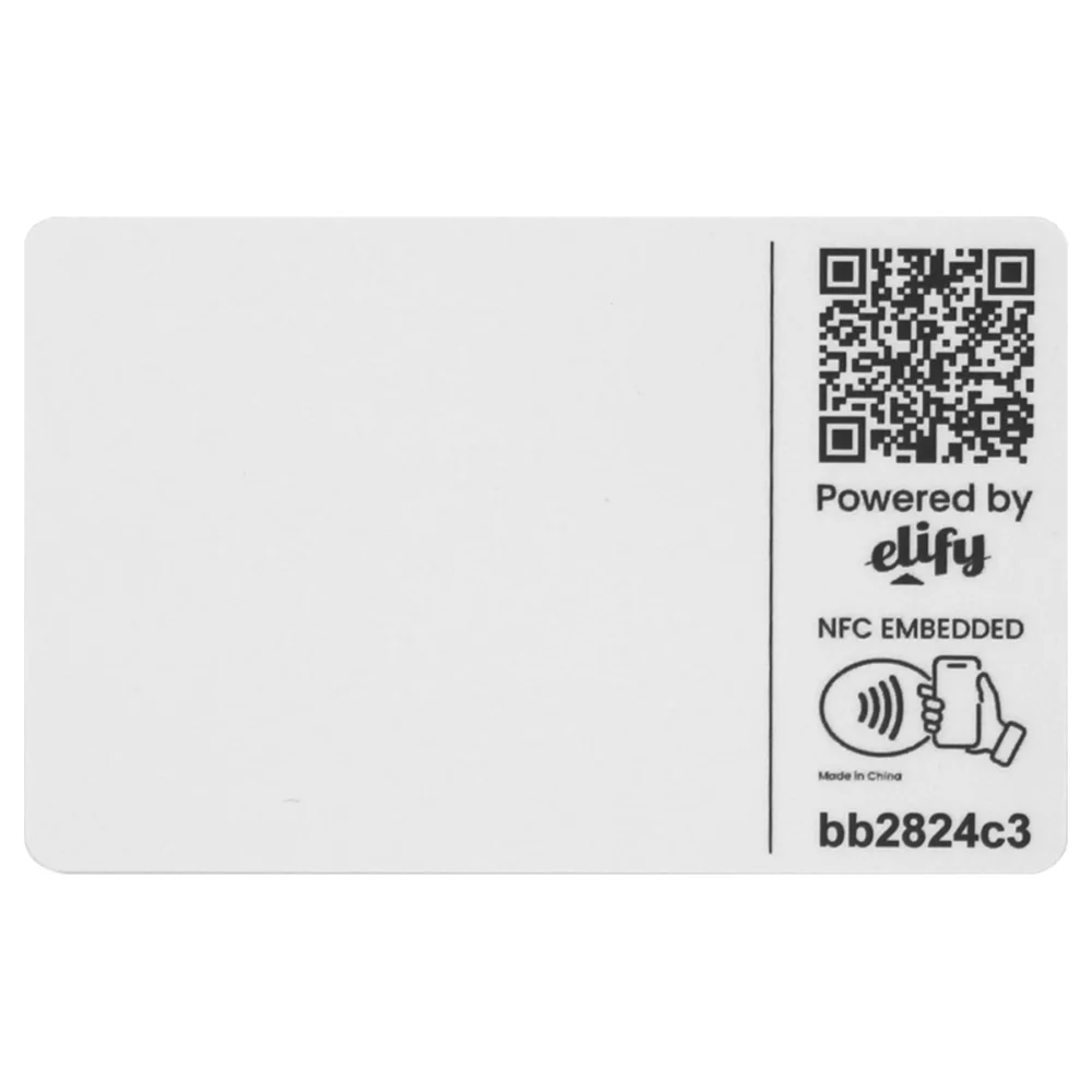 Elify Tap Webkey Card PVC