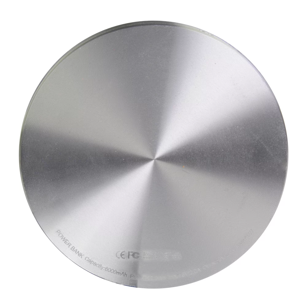 Batterie externe en aluminium de 6 000 mAh