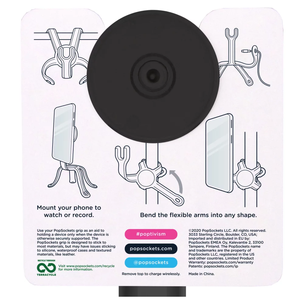 Support flexible PopSockets® avec bois Pop