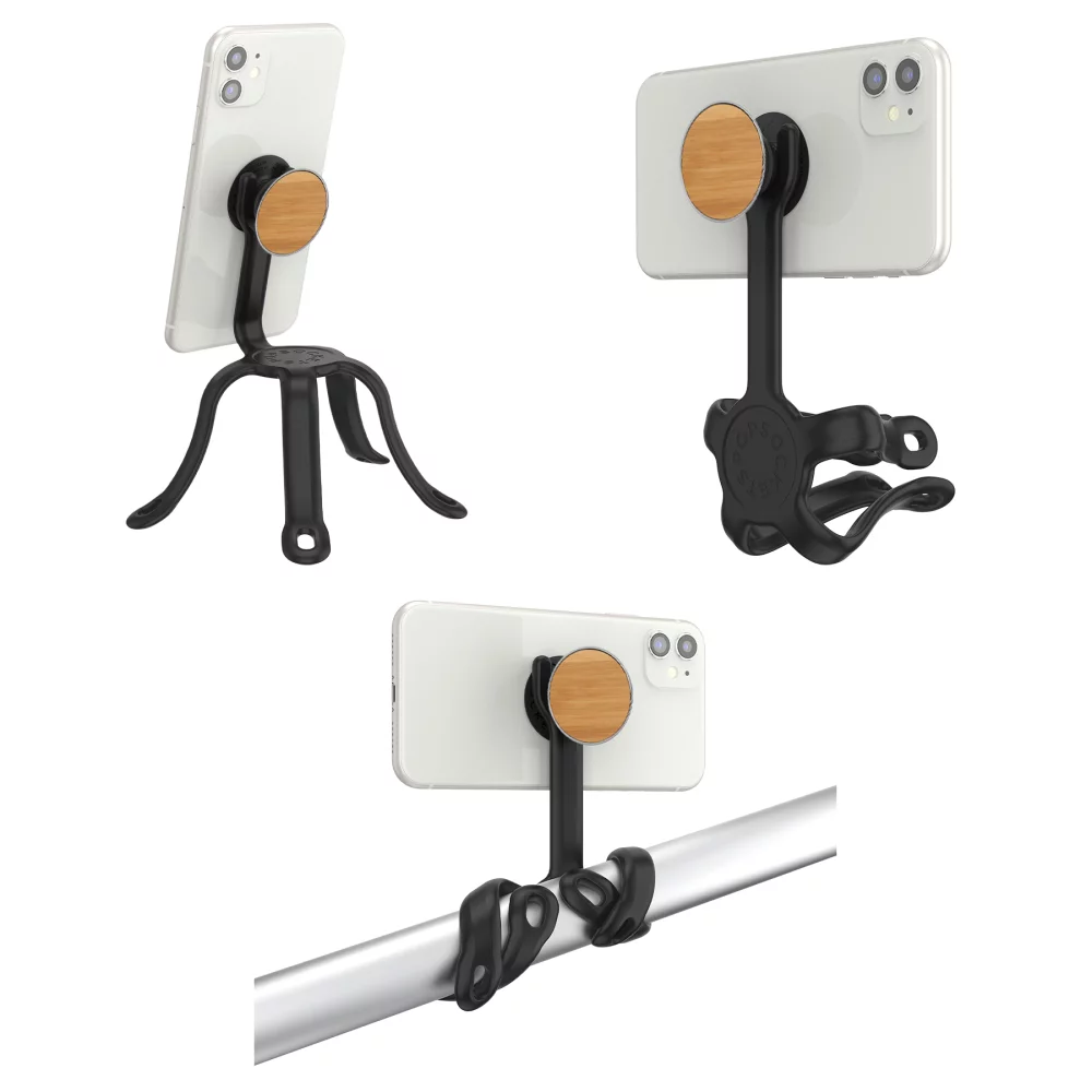 Support flexible PopSockets® avec bois Pop