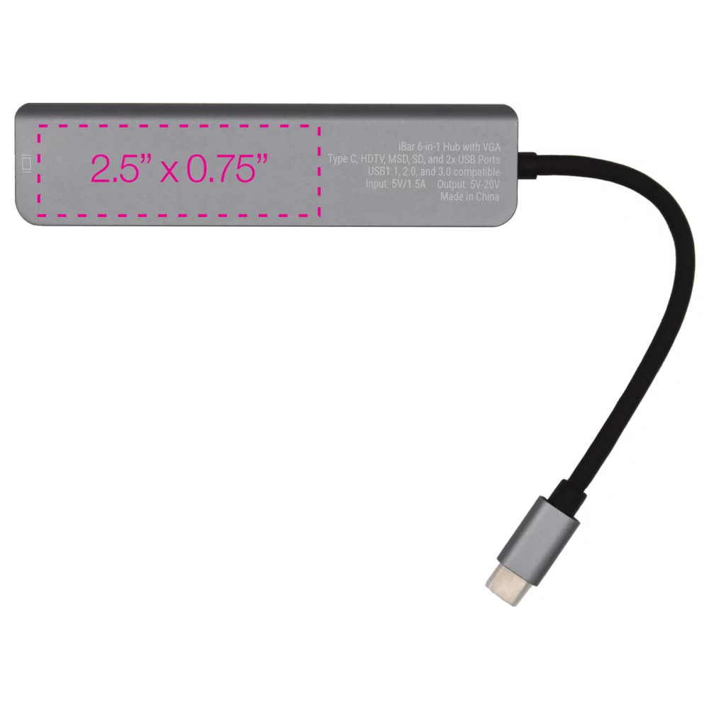 iBar 6-in-1 Hub with HDMI
