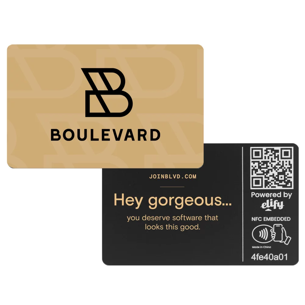 Carte de visite numérique Elify Tap Plus en PVC