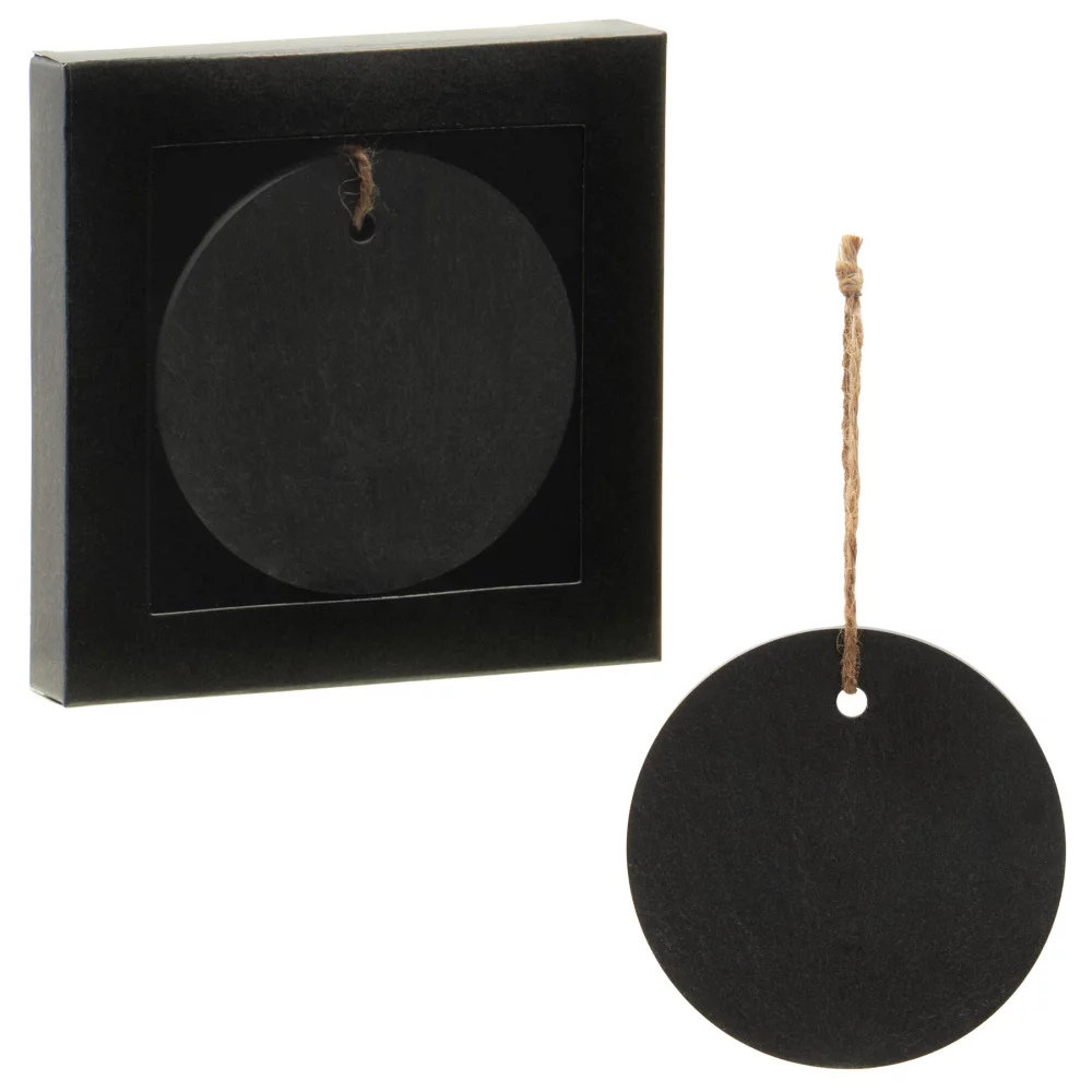 Circle Slate Ornament