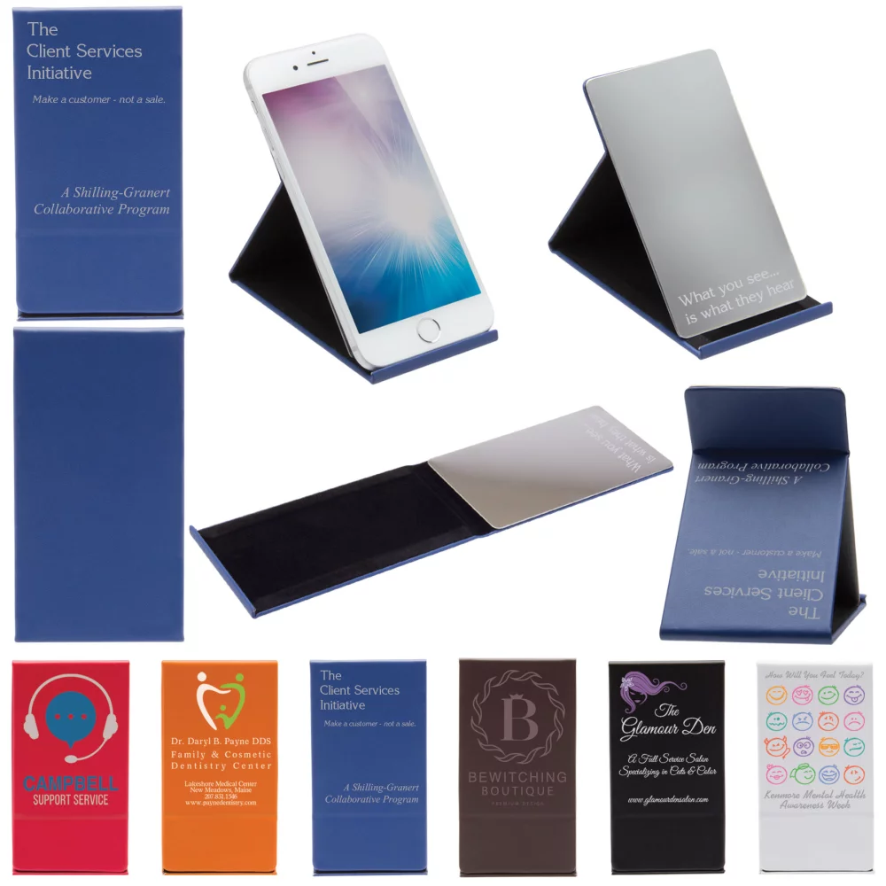 Support de téléphone de luxe avec miroir