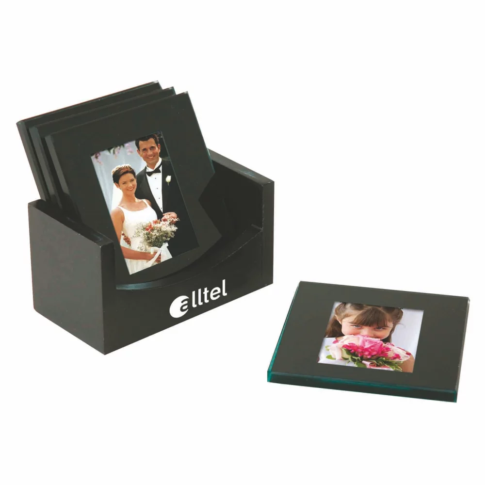 Ensemble de 4 dessous de verre en verre