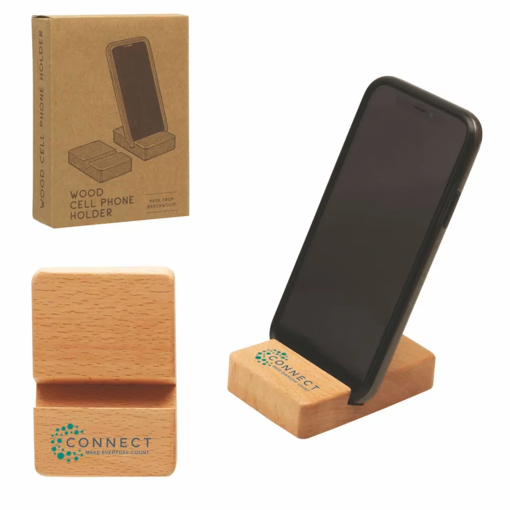 Support de téléphone portable en bois
