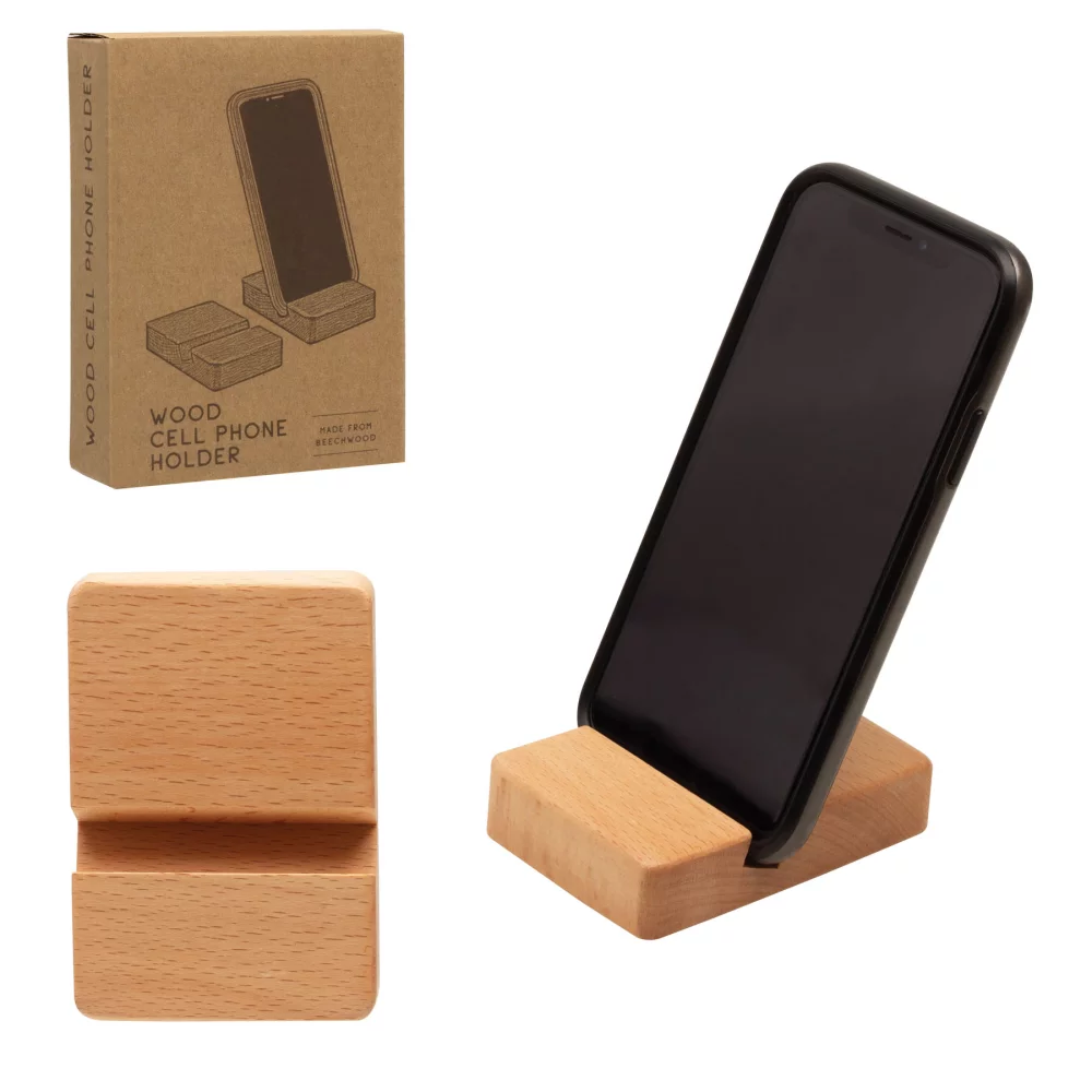Support de téléphone portable en bois