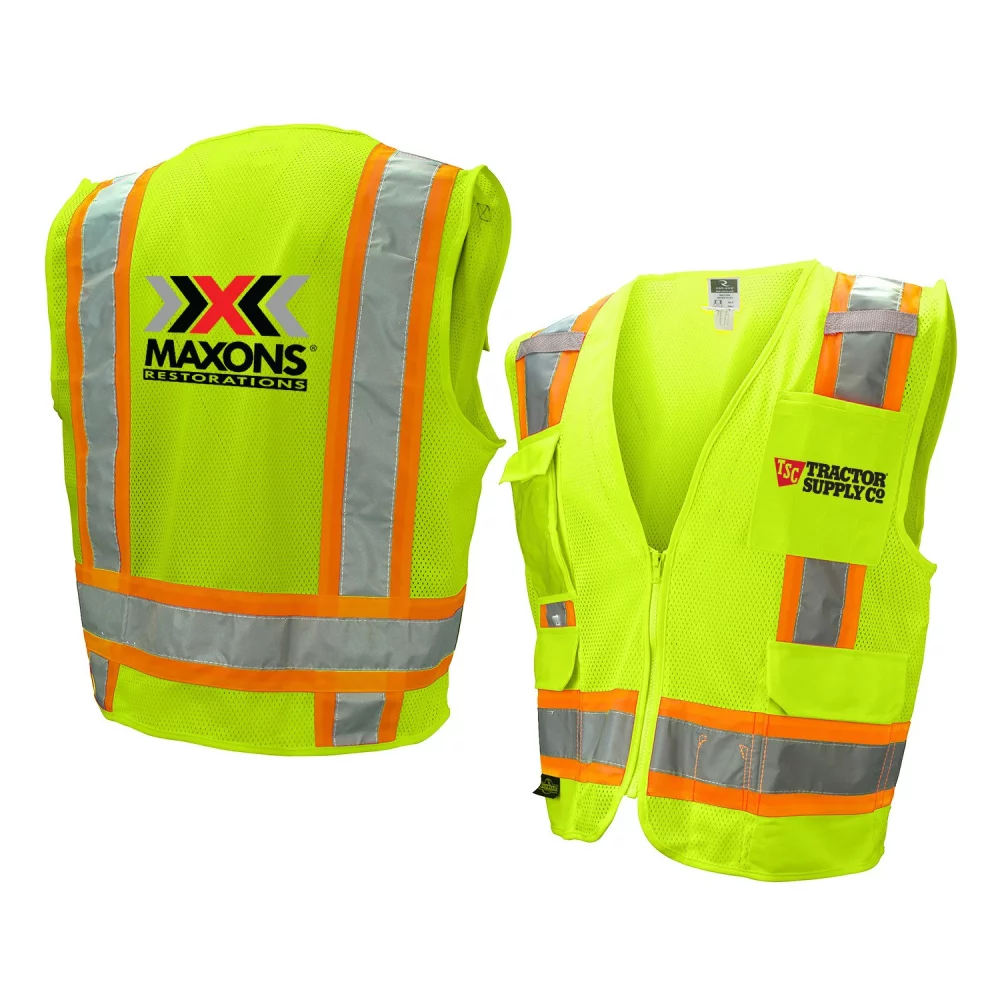 Gilet de sécurité de classe 2 avec poches supplémentaires