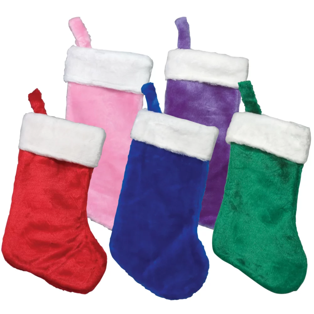 Chaussette de Noël en peluche