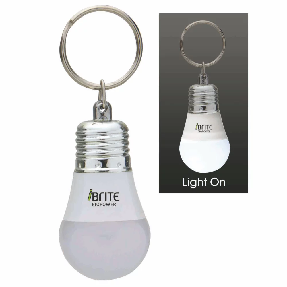Porte-clés ampoule LED lumineuse