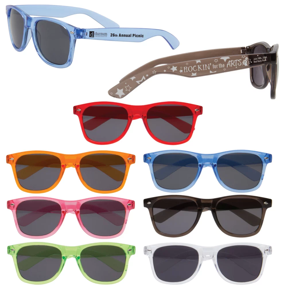 Lunettes de soleil translucides