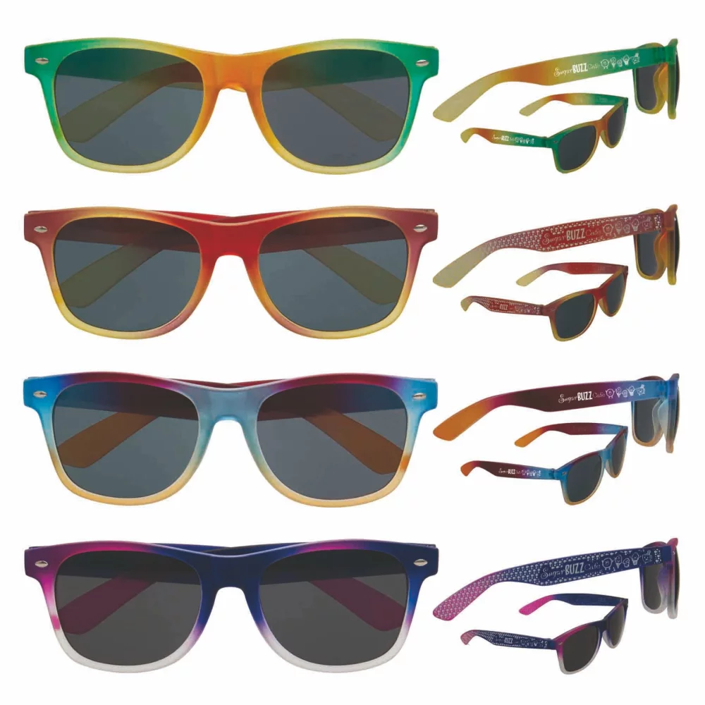 Lunettes de soleil à mélange de couleurs douces