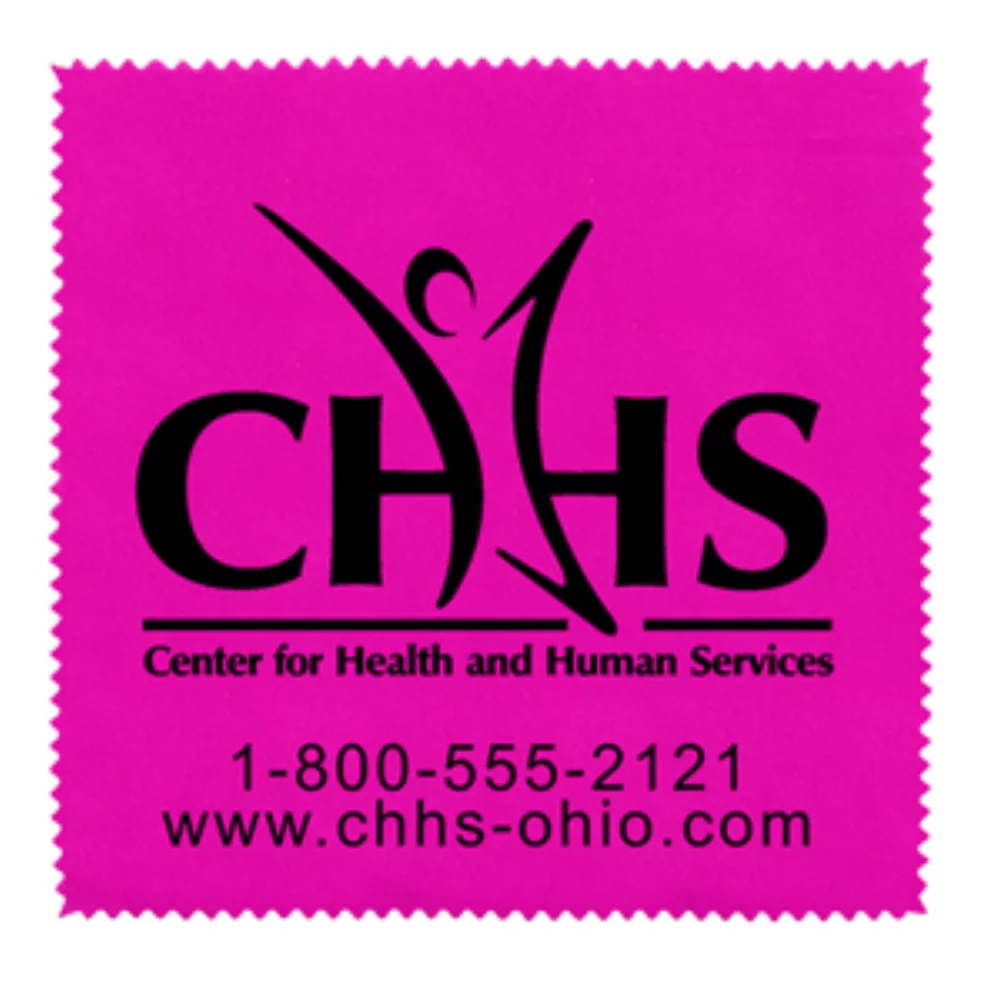 Chiffon de nettoyage en polyester recyclé RPET 100% microfibre "OneCleanScreen" 6" x 6"