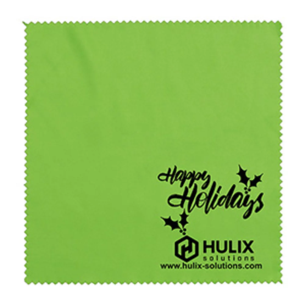 Chiffon de nettoyage en polyester recyclé RPET 100% microfibre "OneCleanScreen" 6" x 6"