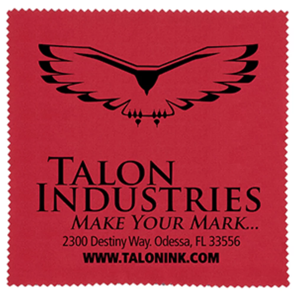 Chiffon de nettoyage en polyester recyclé RPET 100% microfibre "OneCleanScreen" 6" x 6"