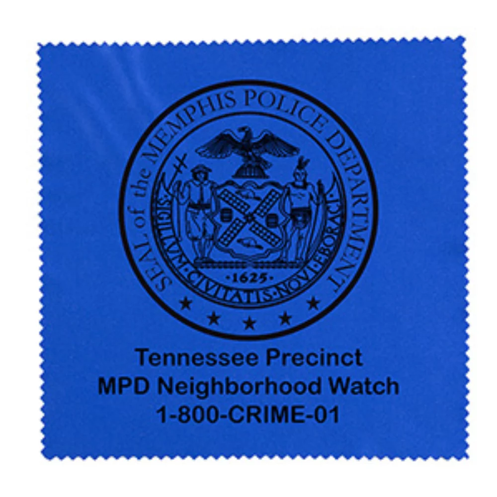 Chiffon de nettoyage en polyester recyclé RPET 100% microfibre "OneCleanScreen" 6" x 6"