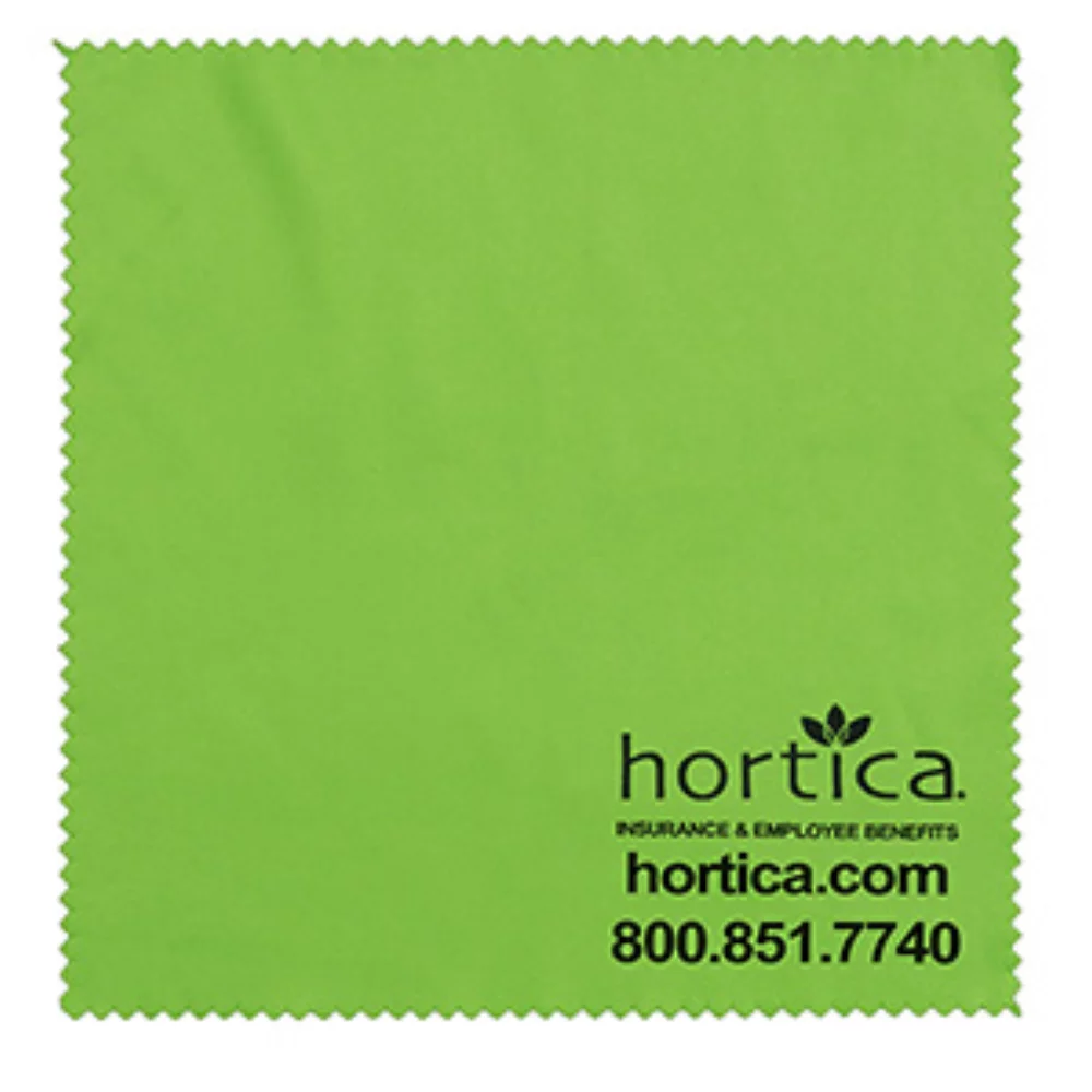 Chiffon de nettoyage en polyester recyclé RPET 100% microfibre "OneCleanScreen" 6" x 6"