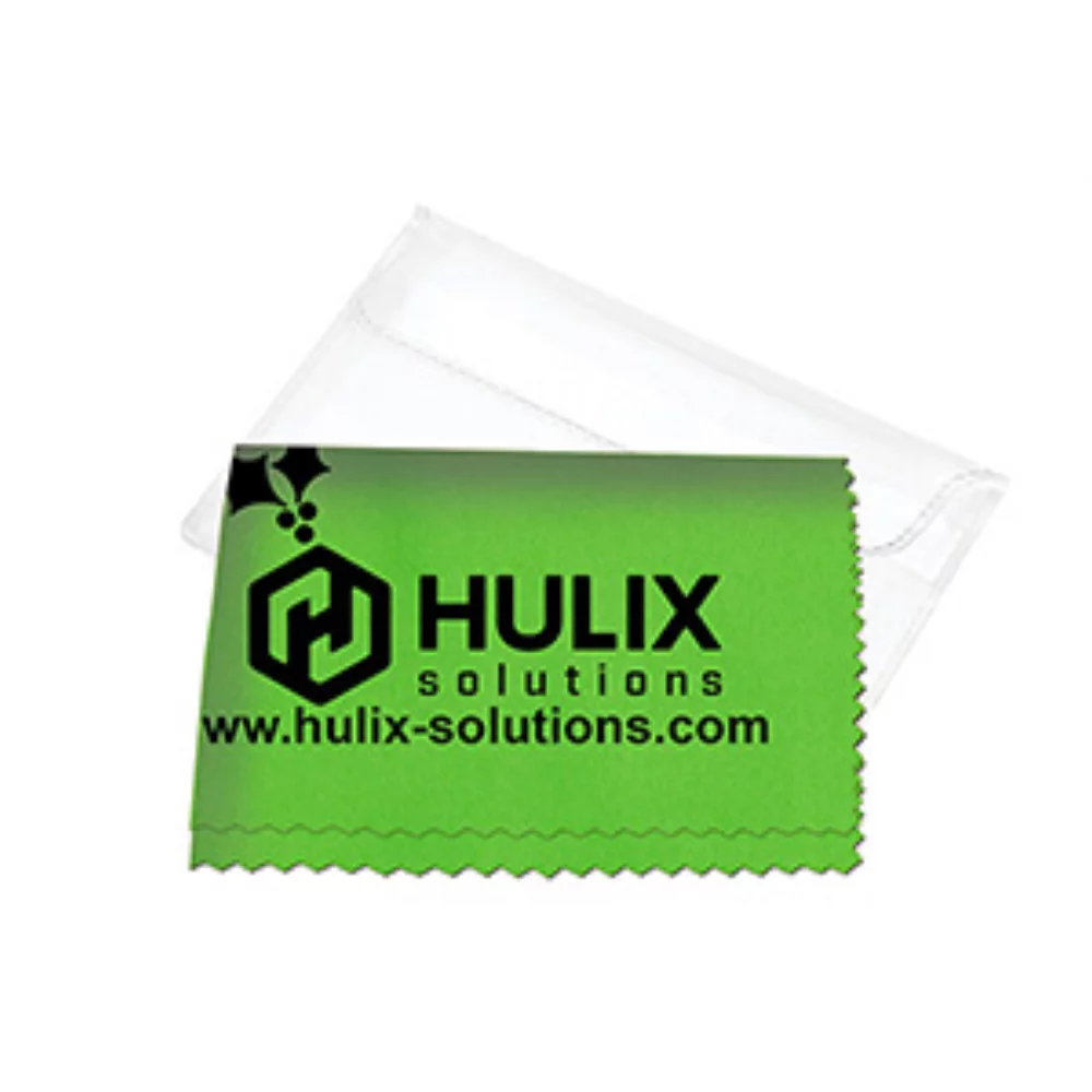 Chiffon de nettoyage en polyester recyclé RPET 100% microfibre "OneCleanScreen" 6" x 6"