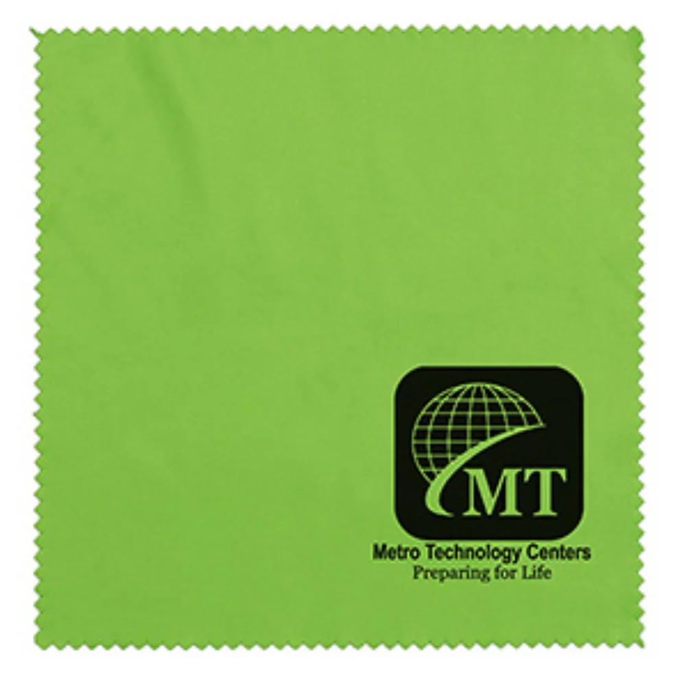 "OneCleanScreen" 100% Microfiber RPET Recycled Polyester Cleaning Cloth 6"x 6"