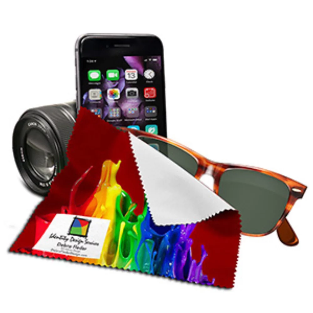 "Cleanscreen Full Color Xl" - Microfibre en polyester recyclé RPET sublimé en couleur pleine 8" x 8"