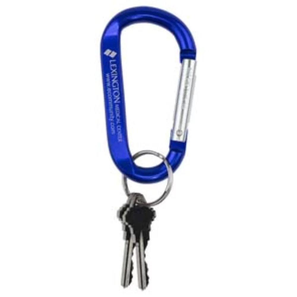 "Cara L" Large Size Carabiner Keyholder w/Split Ring Attachment