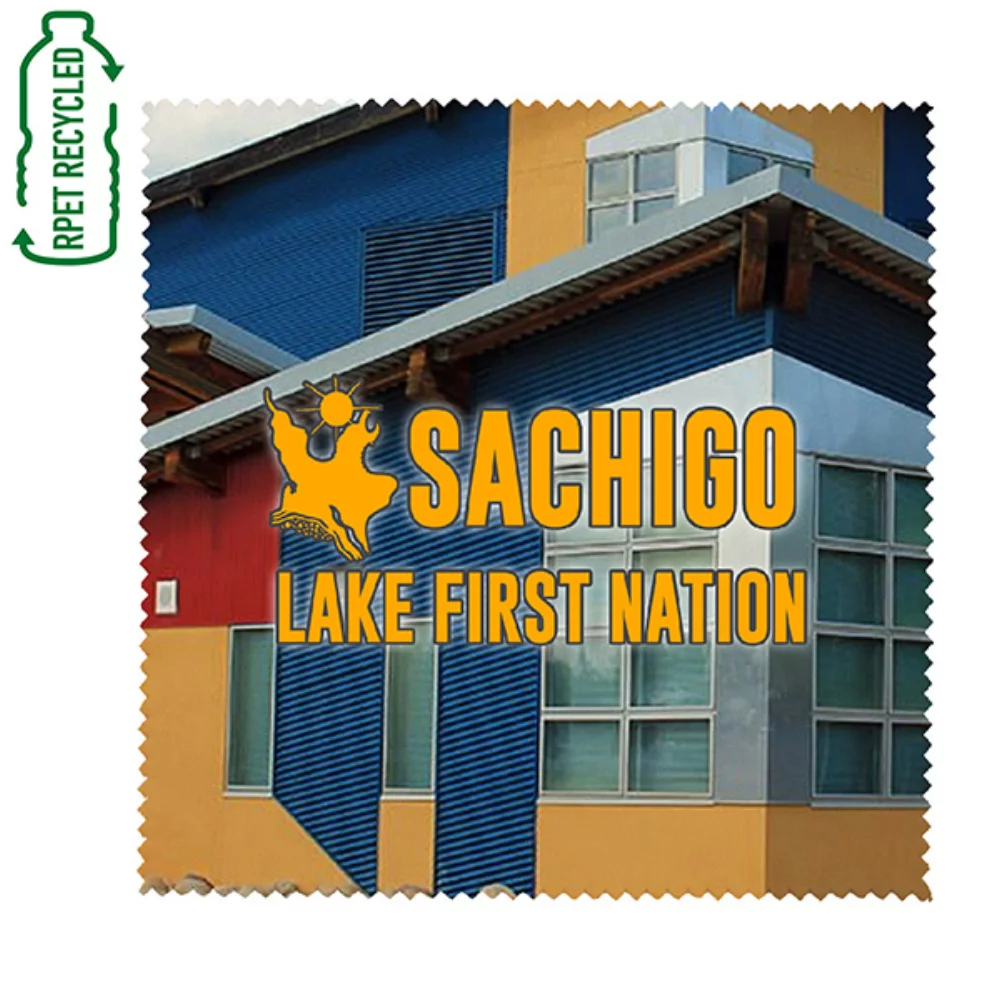 "Cleanscreen Full Color" - 6" X 6" Nettoyage en microfibre en polyester recyclé Rpet sublimé en couleur complète