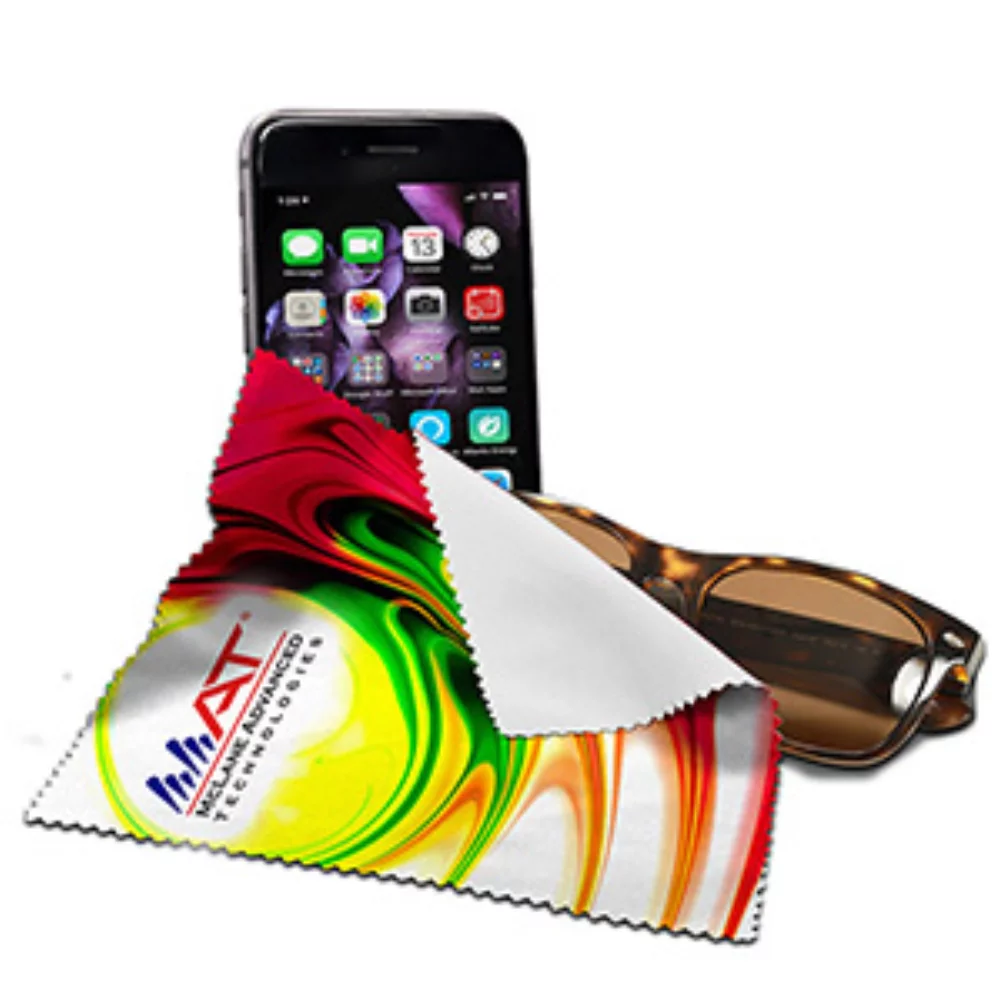 "Cleanscreen Full Color" - 6" X 6" Nettoyage en microfibre en polyester recyclé Rpet sublimé en couleur complète