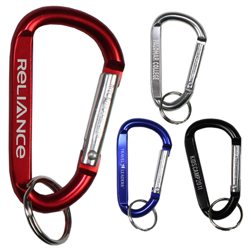 "Cara M" Medium Size Carabiner Keyholder w/Split Ring Attachment