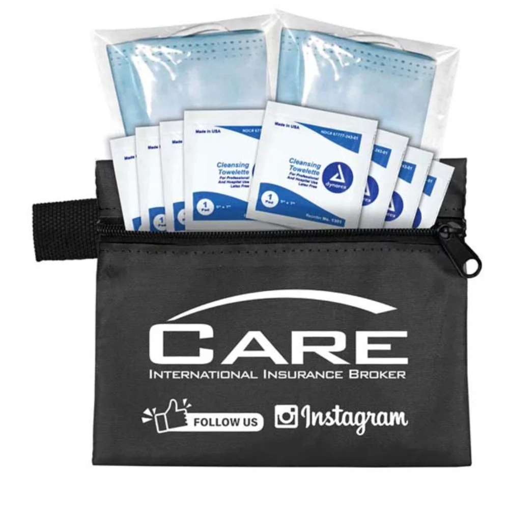 "Titan" Wipe it Down Travel Kit in Zippered Pouch