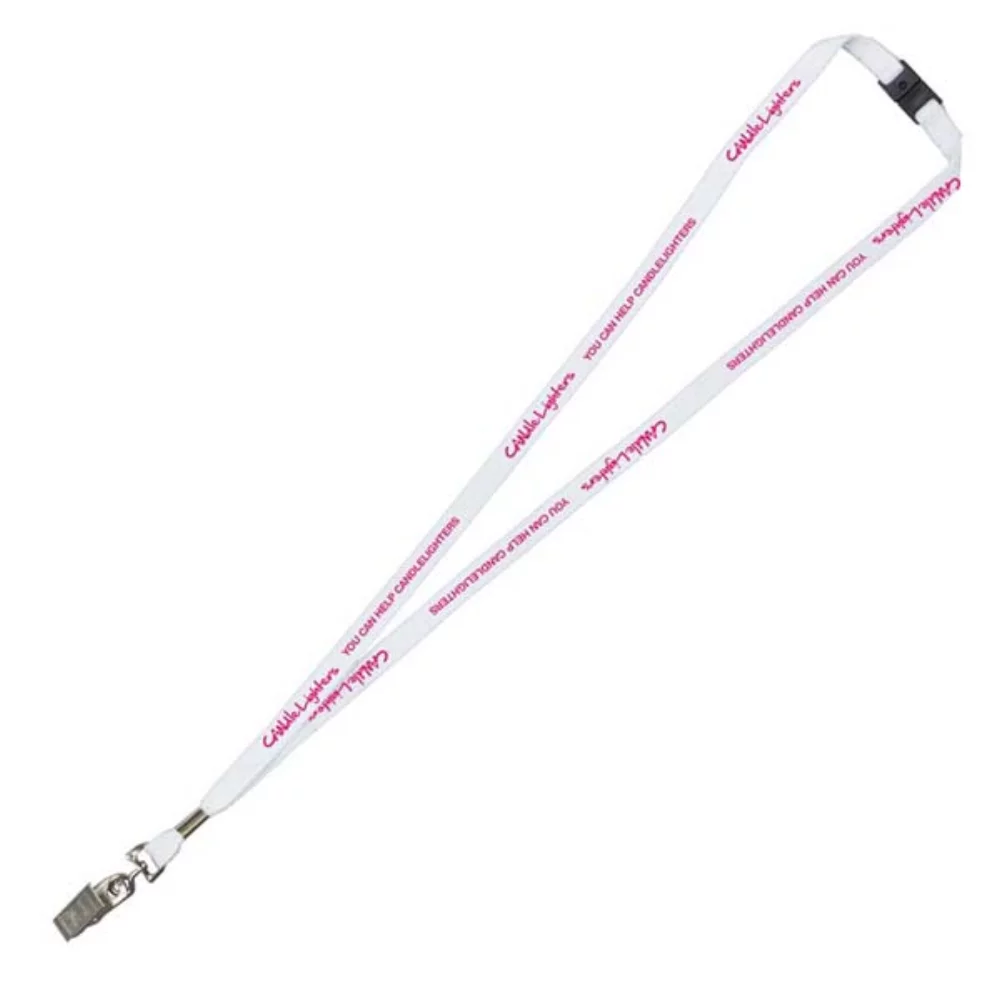 "LaSalle" 3/8" Overseas Silkscreen Lanyard