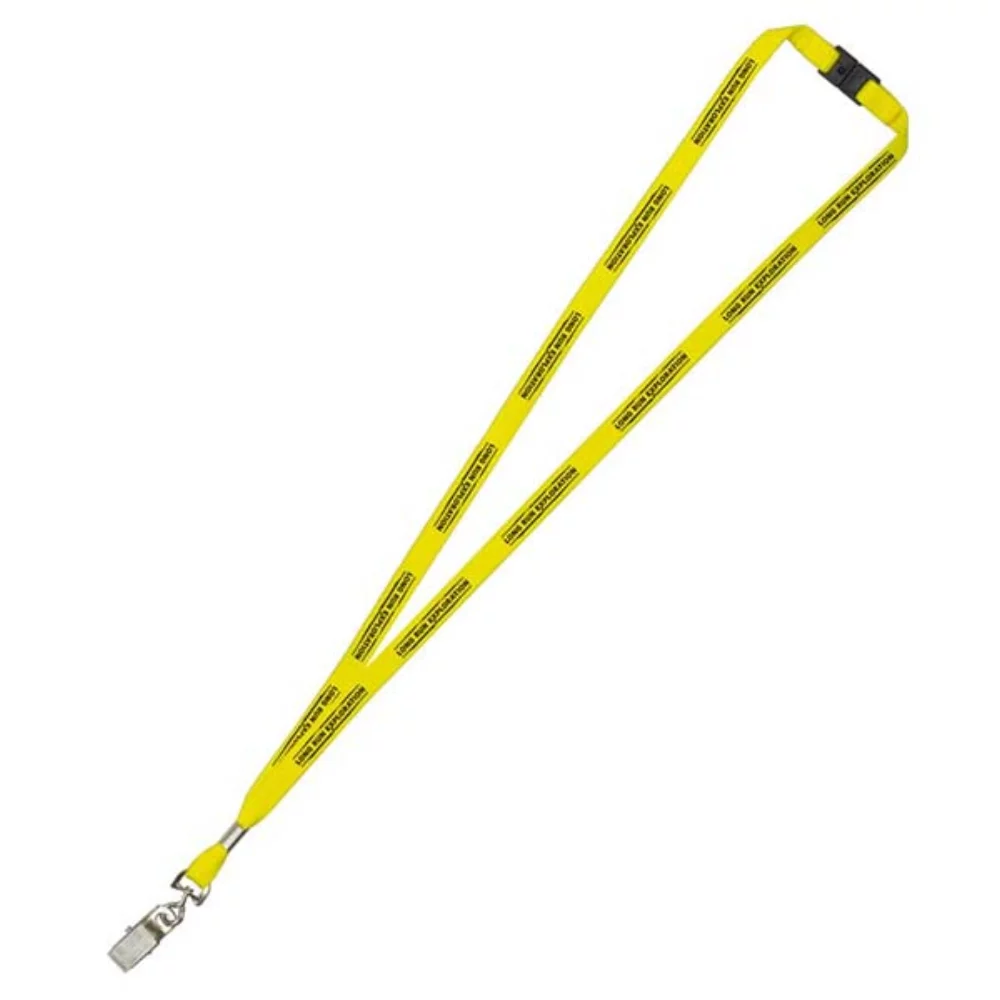 "LaSalle" 3/8" Overseas Silkscreen Lanyard