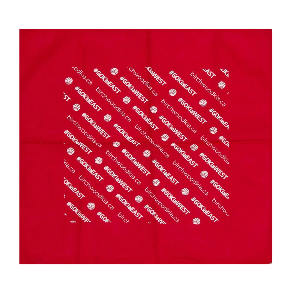 100% Cotton Bandanna 22x22