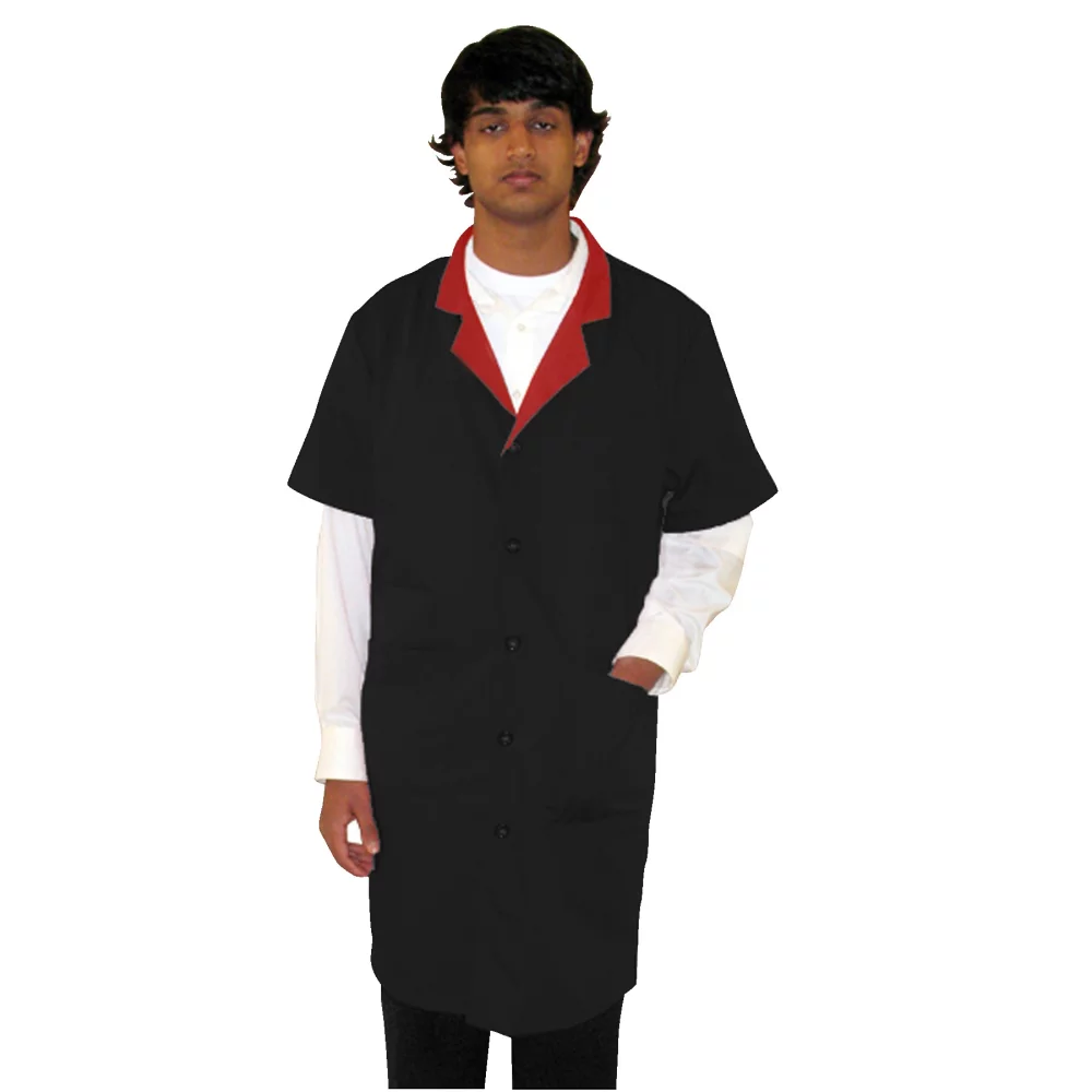 Canadian Made Unisex Extra Long Short Sleeves Lab Coats