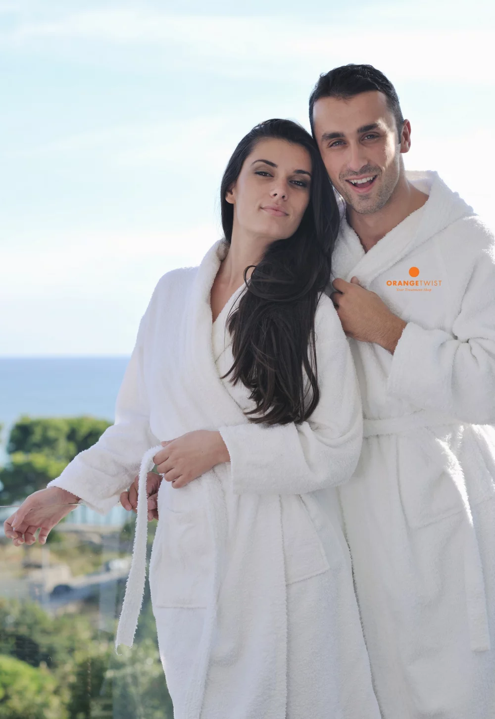 100% Cotton Velour Shawl Collar Bath Robe Velour