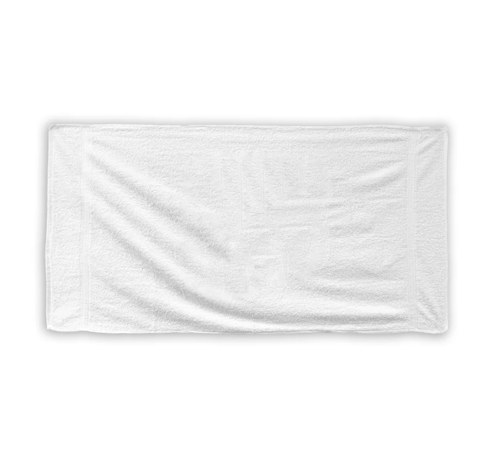 Serviette de bain blanche 25"x50"