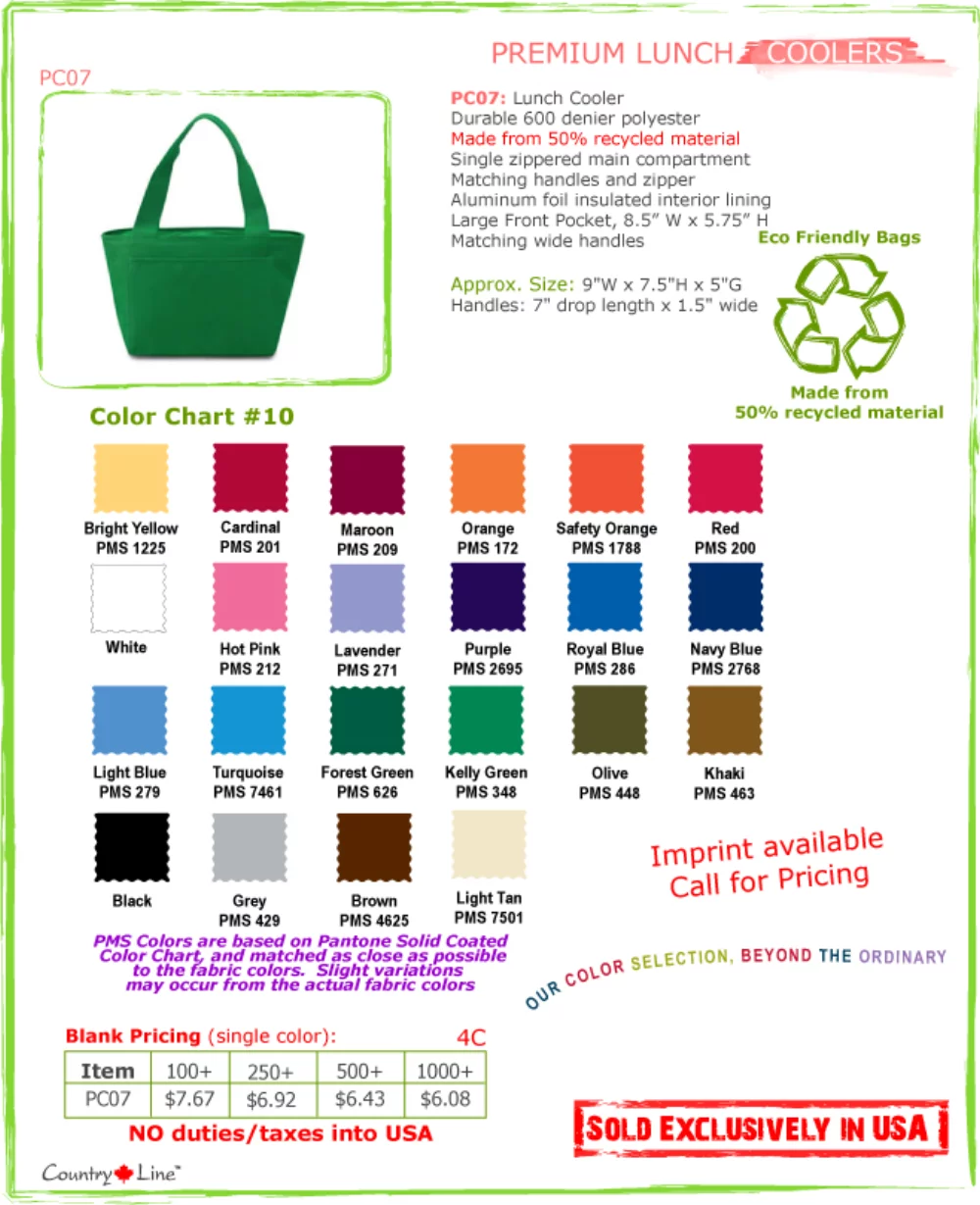 Glacières à déjeuner premium respectueuses de l'environnement