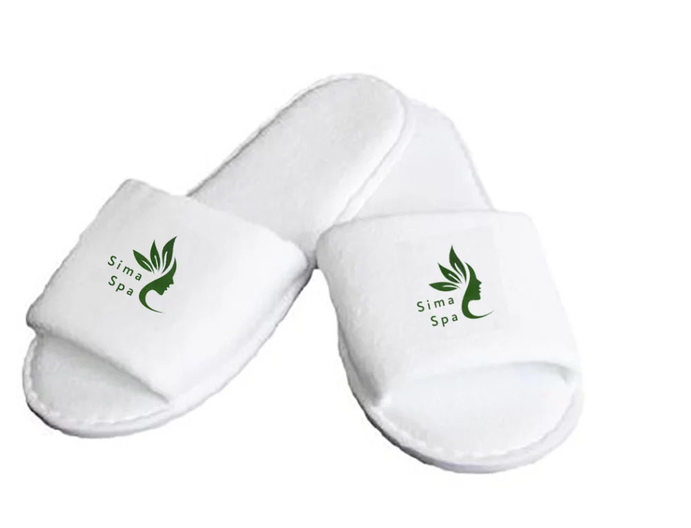 Chaussons ouverts de spa/hôtel