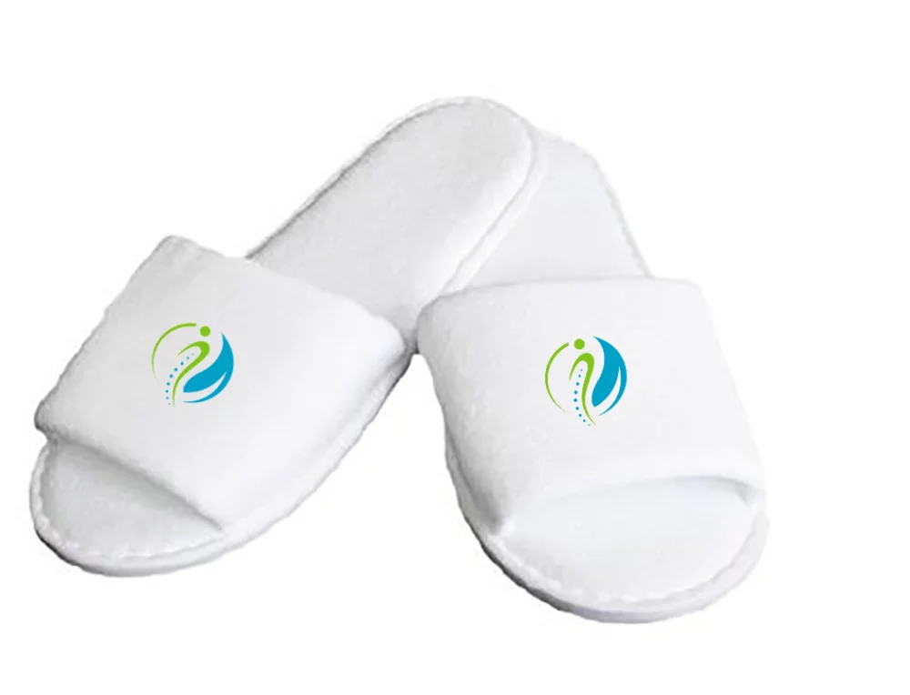Chaussons ouverts de spa/hôtel