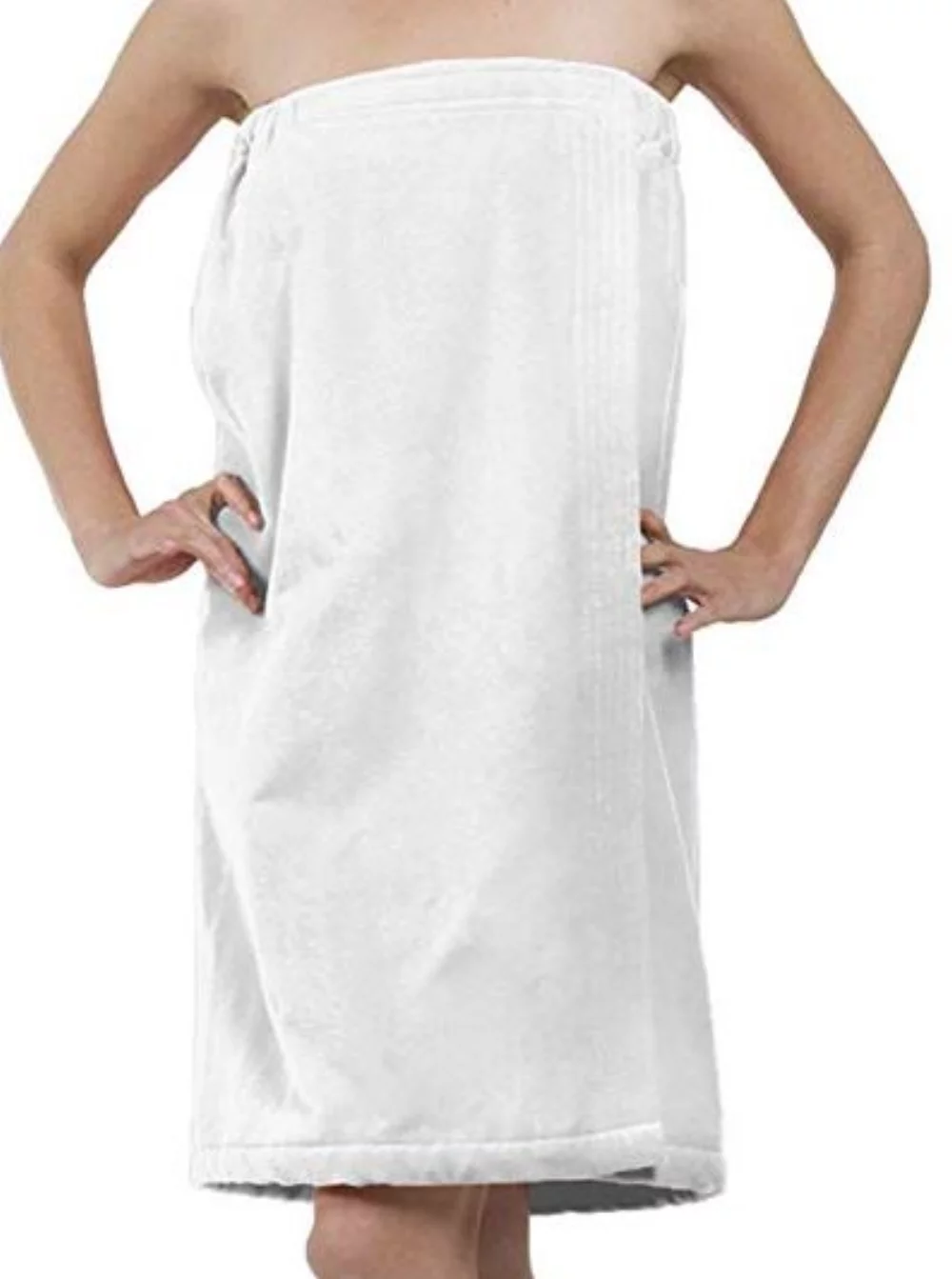 Spa Wrap pour dames 100% coton en tissu gaufré