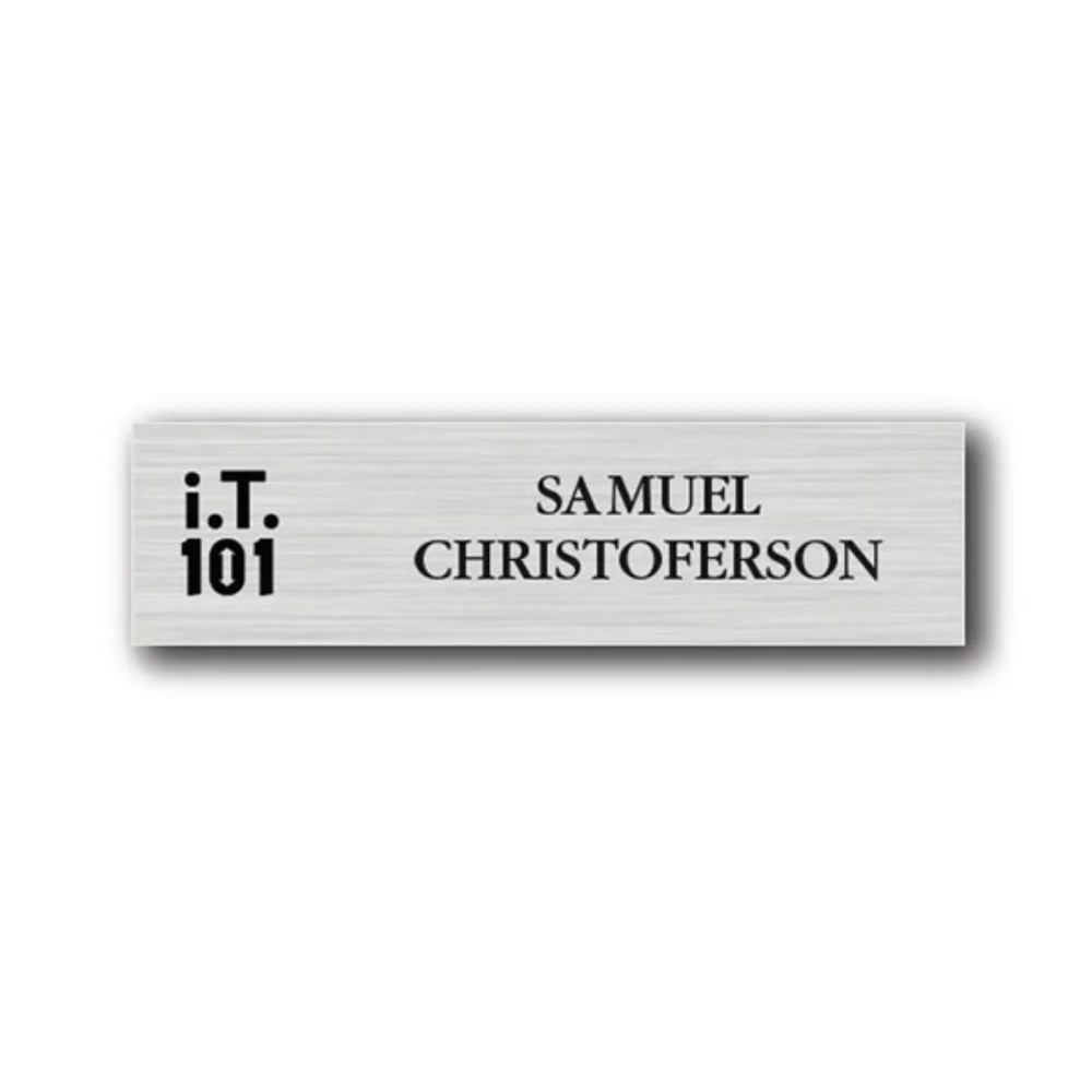 Metal Name Plate (10"x1-1/2")
